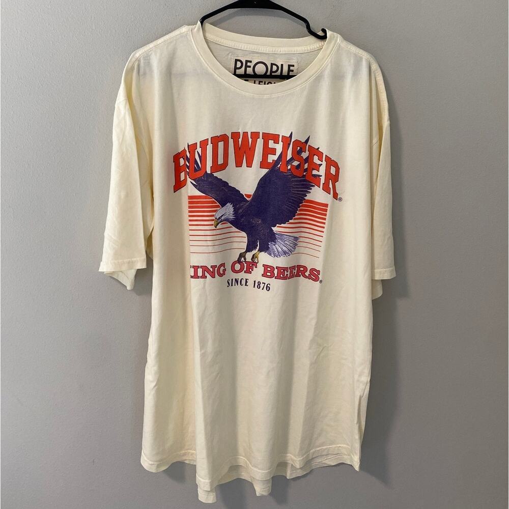 New People of Leisure Budweiser "King of Beer" Graphic T-Shirt XL